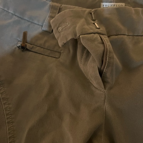 Brunello cucinelli gray pants! Size 4 with a front pocket ! - Picture 9 of 12